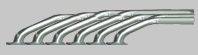 Mercedes Benz Auspuff Krümmer Edelstahl M103, M110, M116, M117, M119