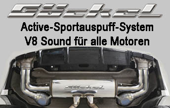 Sound mit Soundaktuator, Active Sportauspuff Sound System, Sound wie V8 Mercedes Benz