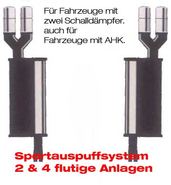 Sportauspuff System 1 S-Klasse W221