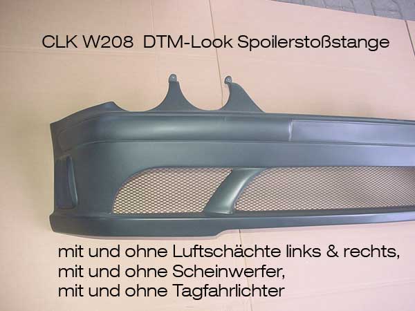 Frontspoiler clk w208 dtm 