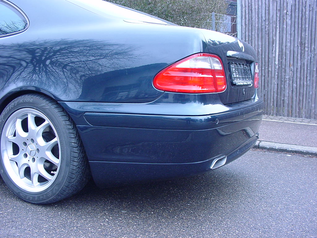 Heck Verkleidung Sch&uuml;rtze clk w208 dezent