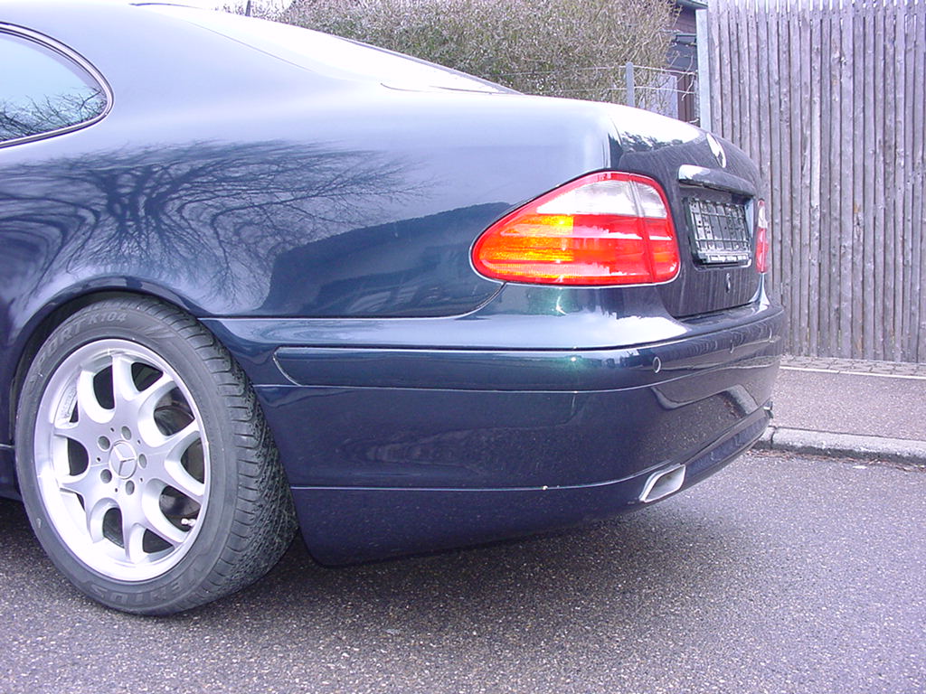 Heck Verkleidung Sch&uuml;rtze clk w208 dezent