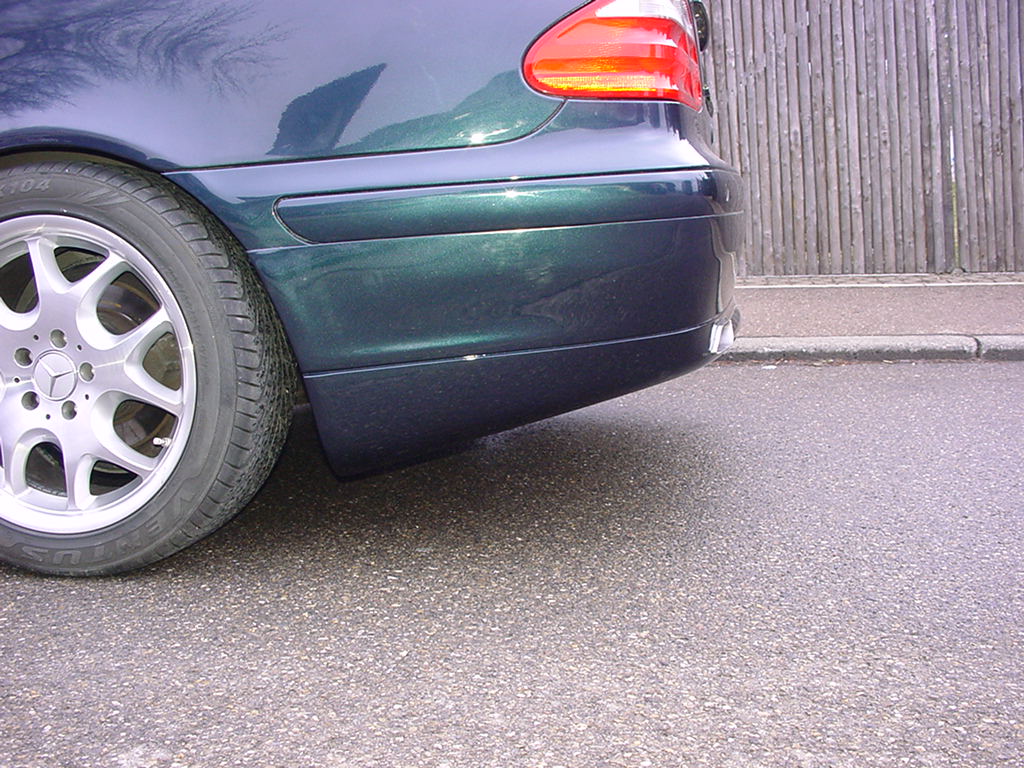 Heck Verkleidung Sch&uuml;rtze clk w208 dezent