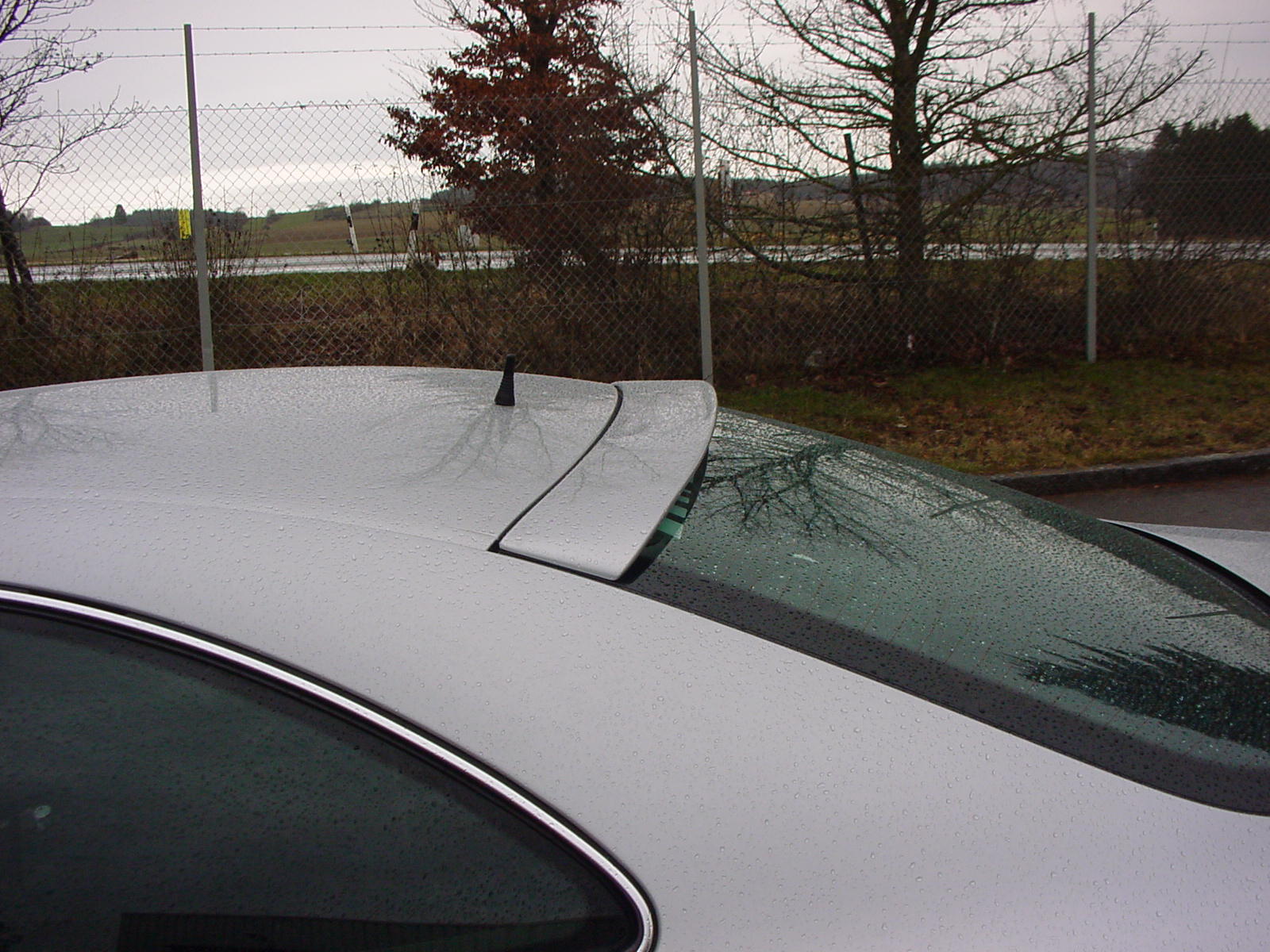 Dach Spoiler Heckscheibenblende clk w208