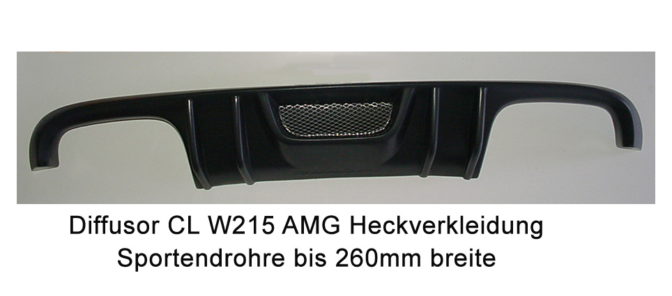 Diffusor CL W215 Ausgang links  & rechts AMG CL W215