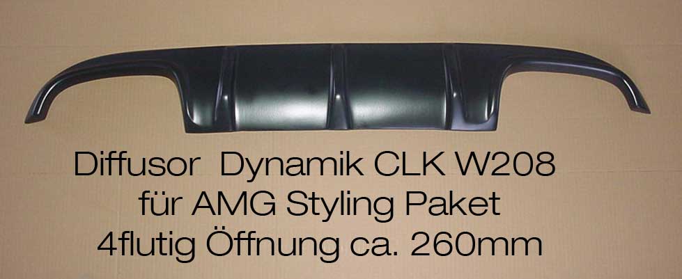 CLk W208 Diffusor Dynamik