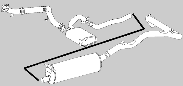 G-Modell 460 461 Auspuff Anlage