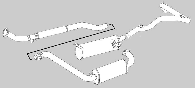 G-Modell 460 461 Auspuff Anlage