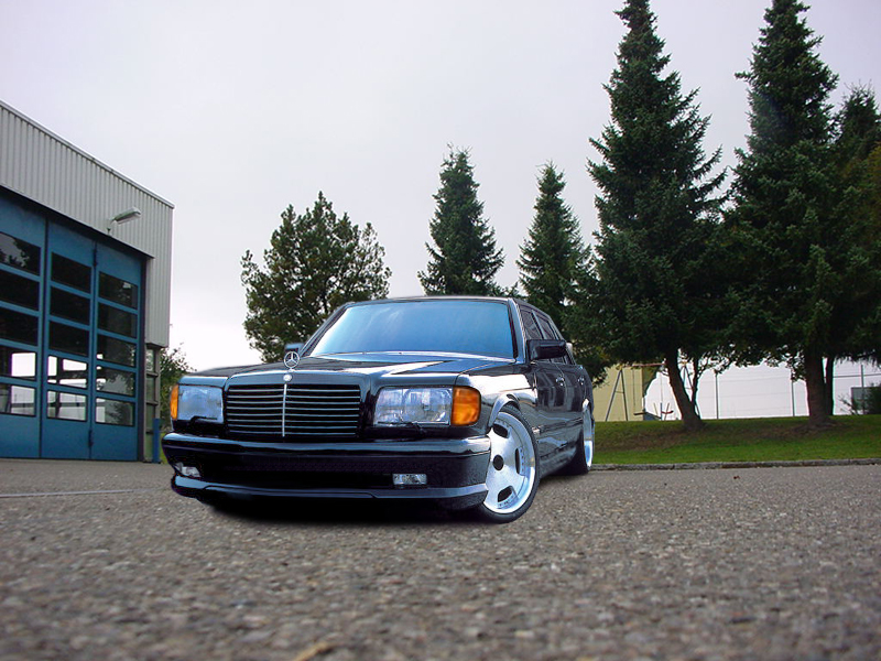 AMG-Look, Perfromance Look, Dynamik Look,  Frontspoiler für S-Klasse W126, SEC C126, W126 Goeckel