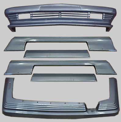 Frontspoiler Schweller Heckschürze Bodykit  SL R107 W107 C107 AMG-Look Goeckel