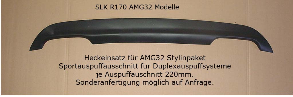 SLK R170 Heckblende AMG 32 Göckel Styling