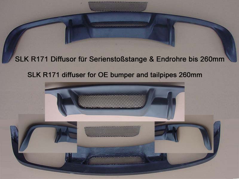 SLK R171 Diffusor Heckblende Mercedes Benz