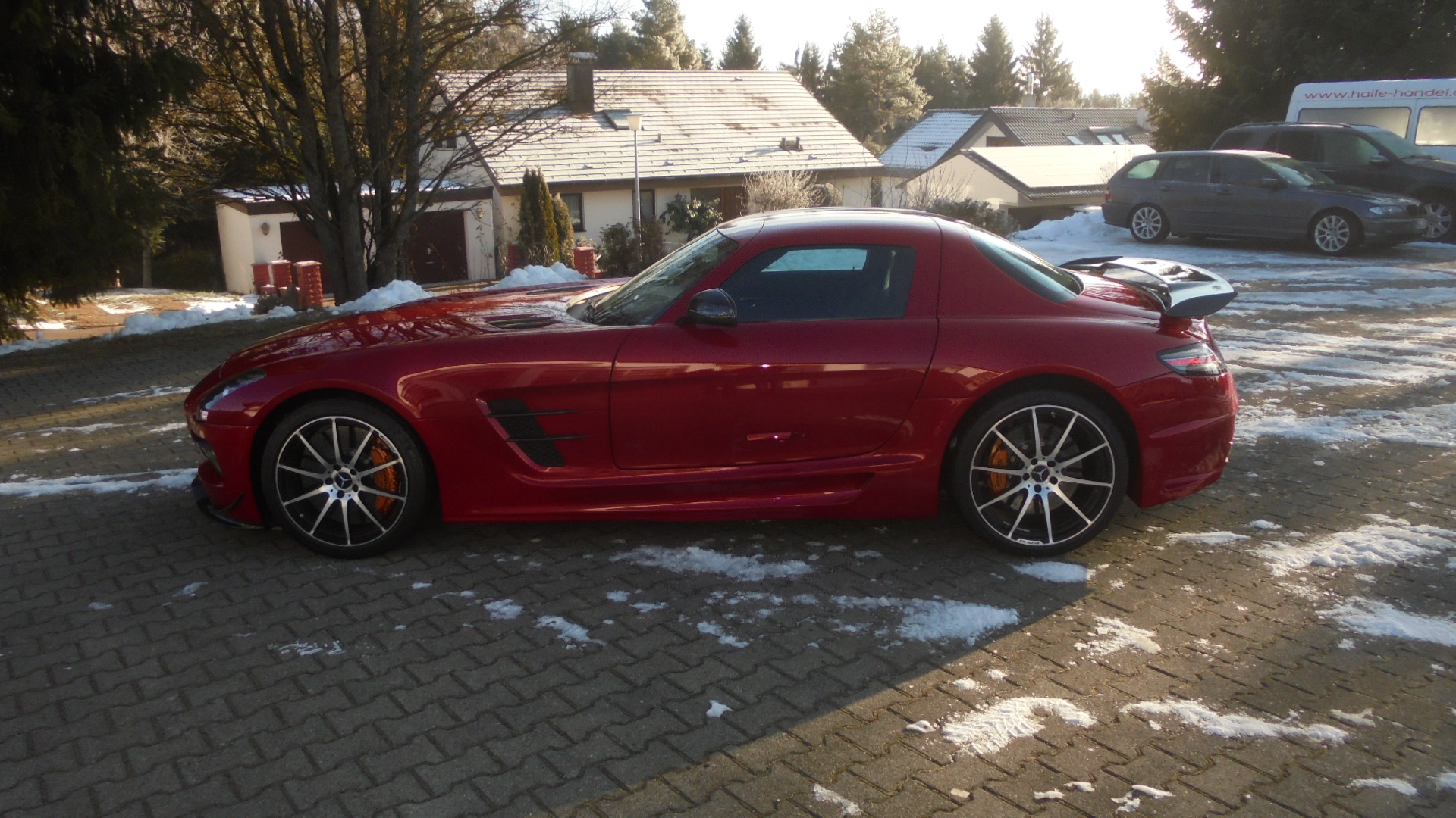 SLS C197 Coupe, Roadster, Black Series Look auf der Basis des Serien SLS. Keine Karosseriebearbeitung notwendig. Jederzeit r&uuml;ckr&uuml;stbar. G&ouml;ckel Performance 