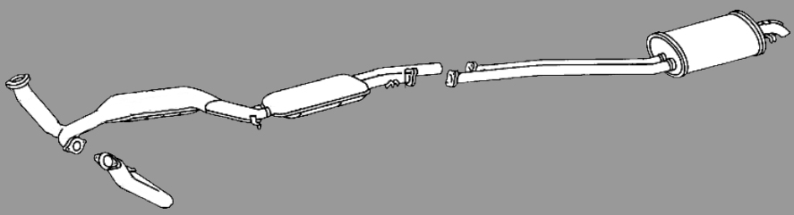 SL R107 C107 W107 Sportauspuff 560er