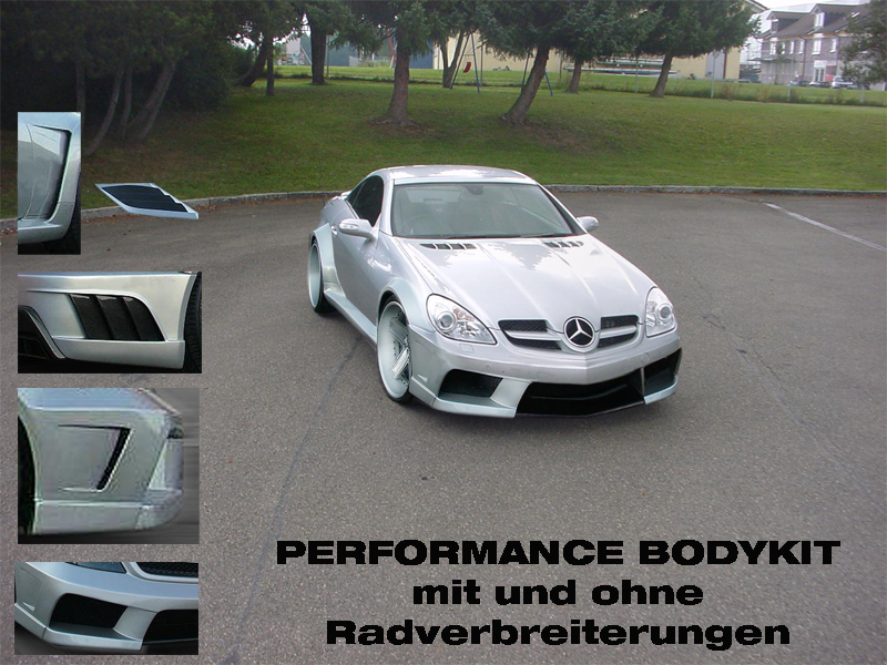 SLK R171 AMG Black Series bodykit Bausatz wide body Göckel Automobilveredelung Styling Tuning Mercedes Benz