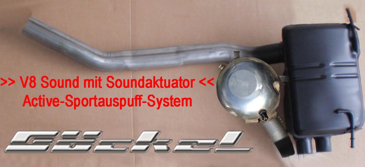 Sound mit Soundaktuator, Active Sportauspuff Sound System, Sound wie V8 Mercedes Benz