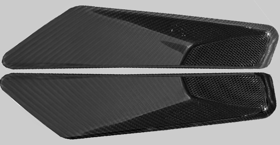 C-Klasse AMG 63 Black Series Luftschacht Look